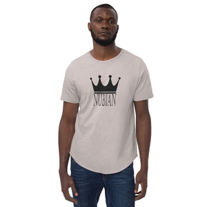 NUBIAN KING BLK Men's Curved Hem T-Shirt