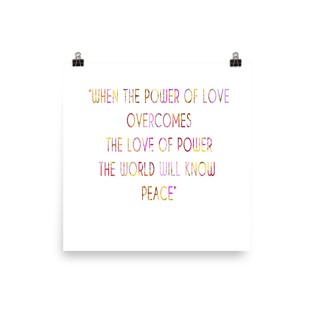 POWER OF LOVE Poster